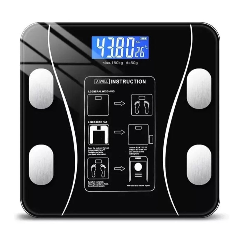 Balança Bioimpedancia Digital Bluetooth  Corporal até 180kg Resultado Pelo Celular