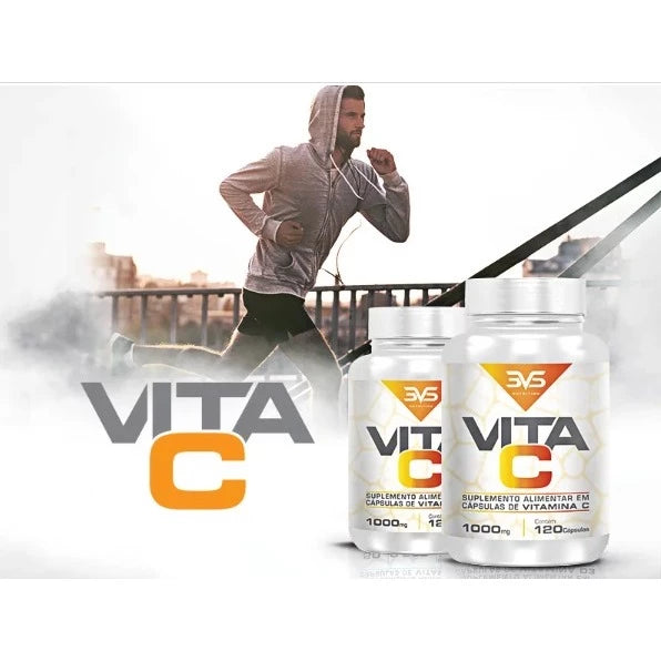 Vitamina C 100% Pura E Concentrada - Fórmula Exclusiva Com 1000mg Por Cápsula - 120 Cápsulas