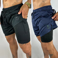 Kit 2 Shorts Kong 2 em 1 Para Academia – Máximo Conforto e Desempenho