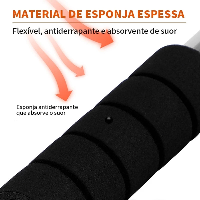 Barra Fixa Flexão Porta Apoio Regulável 64 a 100 Cm