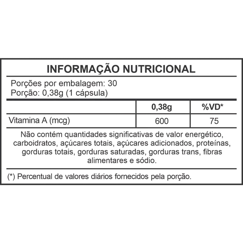 Vitamina A 30 cápsulas Macrophytus