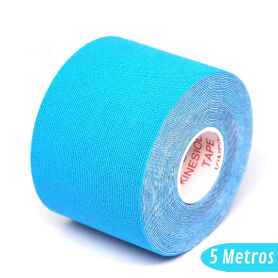 Bandagem Elástica 5Cm X 5M - Fita Kinesio Tape Fisioterapia - Abcshop