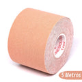 Bandagem Elástica 5Cm X 5M - Fita Kinesio Tape Fisioterapia - Abcshop