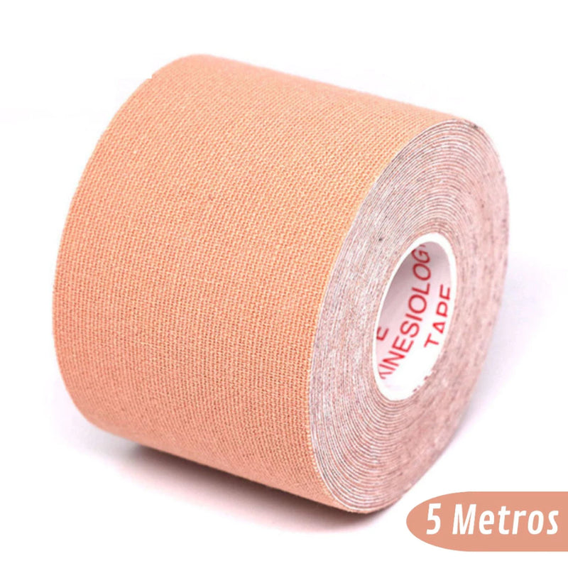 Bandagem Elástica 5Cm X 5M - Fita Kinesio Tape Fisioterapia - Abcshop