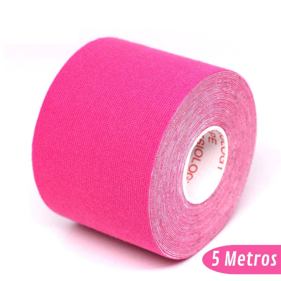 Bandagem Elástica 5Cm X 5M - Fita Kinesio Tape Fisioterapia - Abcshop