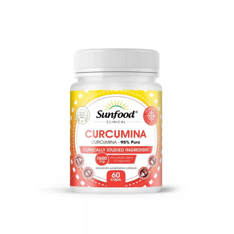 Curcuma Longa 95% Curcumina 800mg 60 Cápsulas Sunfood