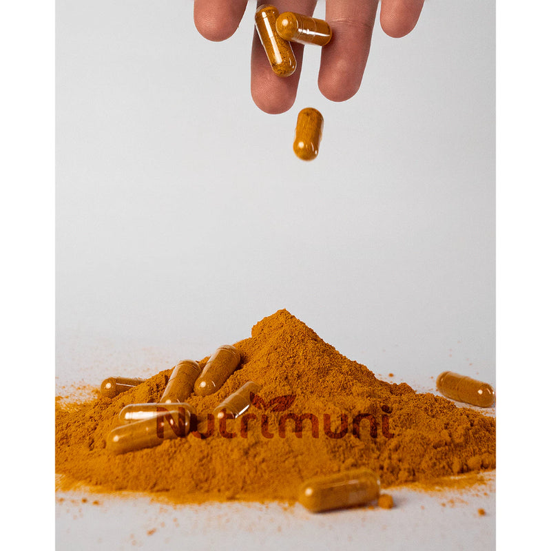Cúrcuma  Longa Pura 2 Potes 240 Cápsulas 600mg Gelatina