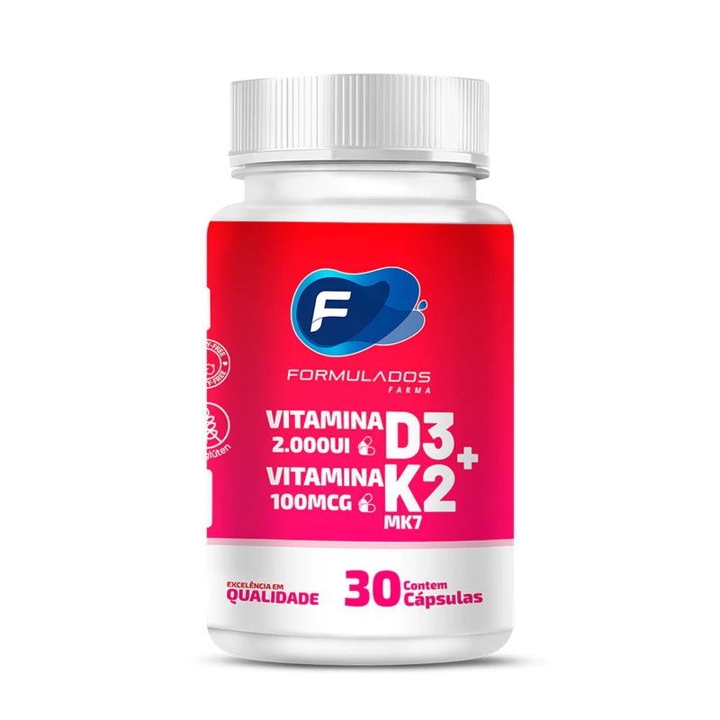 Vitamina D3 2.000ui + Vitamina K2 100mcg Cápsulas