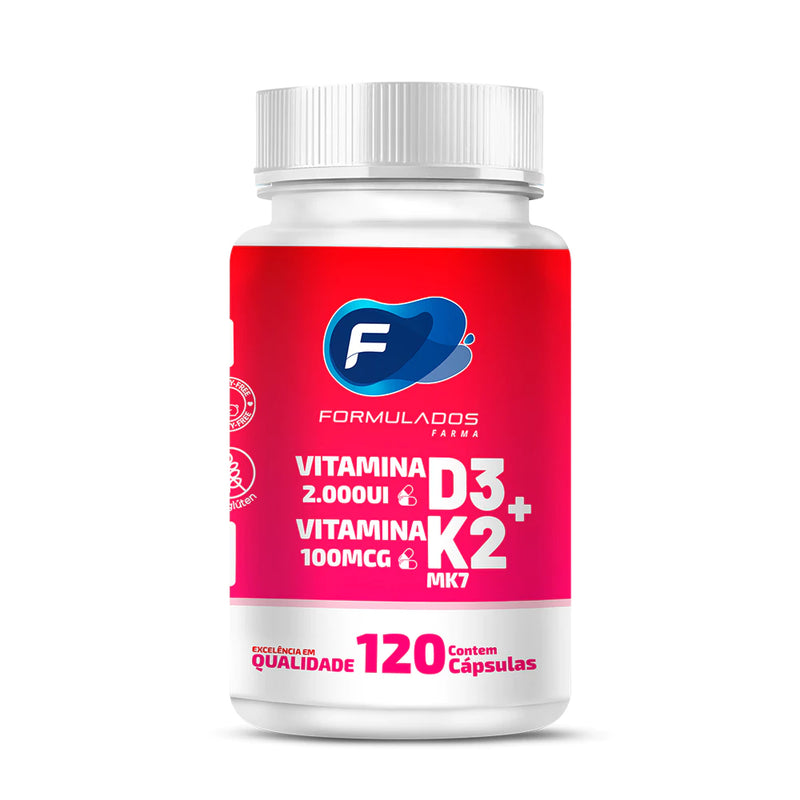 Vitamina D3 2.000ui + Vitamina K2 100mcg Cápsulas
