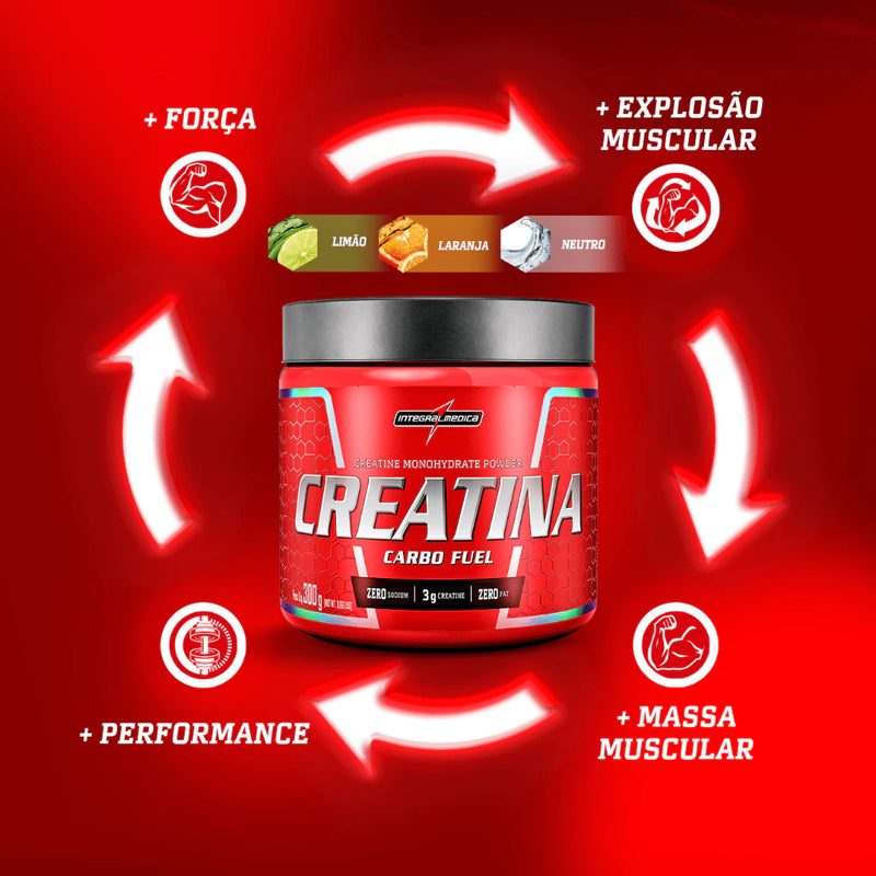 CREATINA CARBO FUEL 300G - INTEGRAL MEDICA SABORES