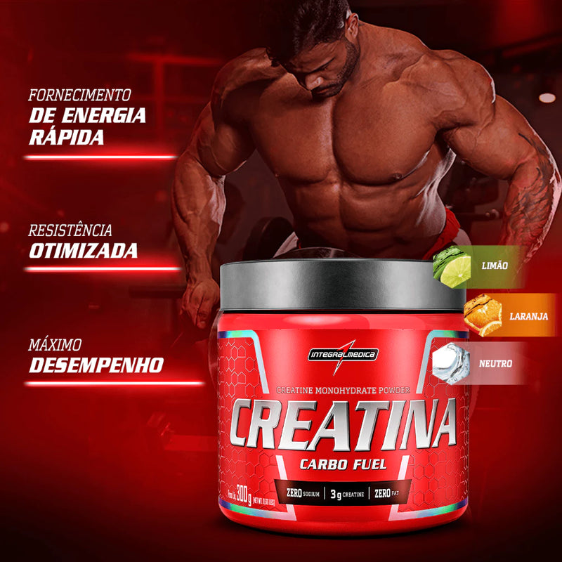 CREATINA CARBO FUEL 300G - INTEGRAL MEDICA SABORES