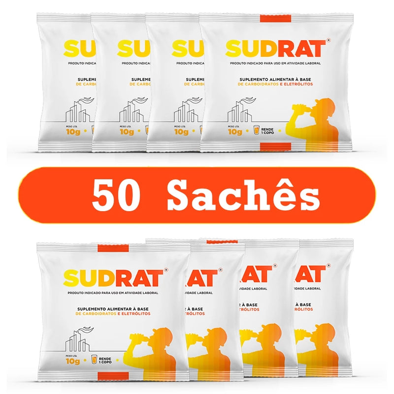 Repositor Hidroeletrolítico Isotônico Em Pó Sudrat 50 Sachês De 10g Cada (Repositor Energético)