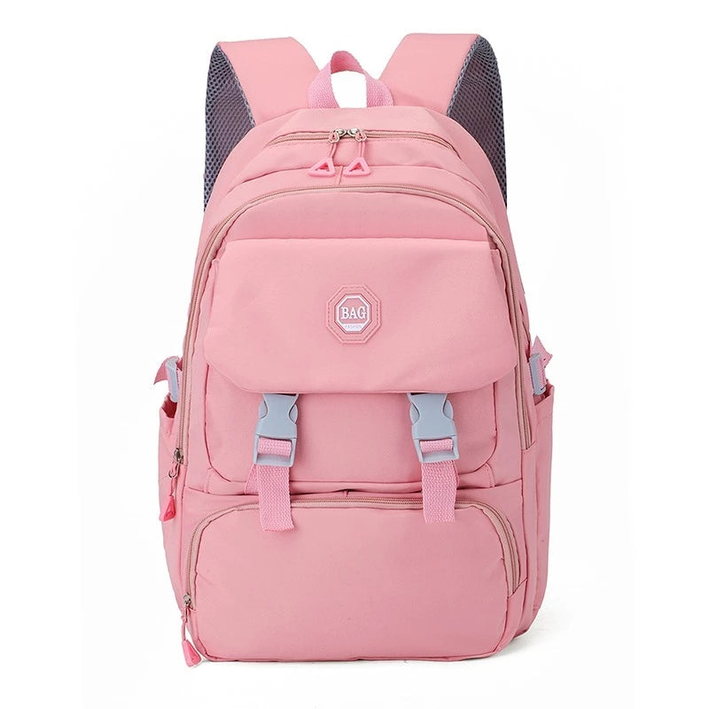 Mochila Feminina Coreana casual e leve para estudantes do ensino médio Impermeavel