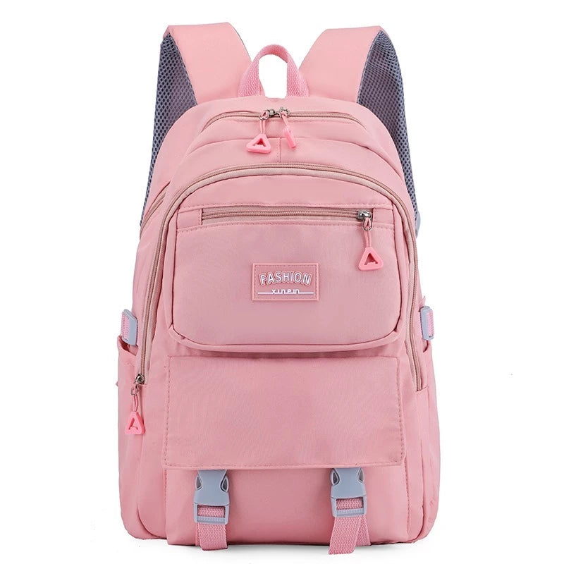 Mochila Feminina Coreana casual e leve para estudantes do ensino médio Impermeavel