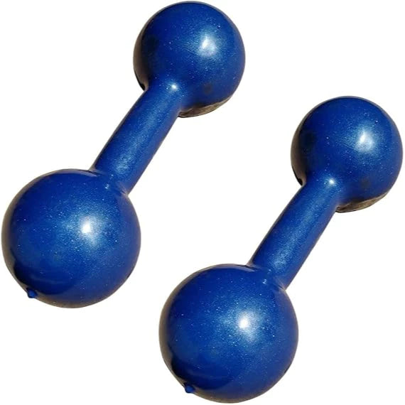 Par de Halter's Bola Emborrachado 5 kg Treino em Casa Musculação Academia  Funcional Peso(2 UNIDADE)