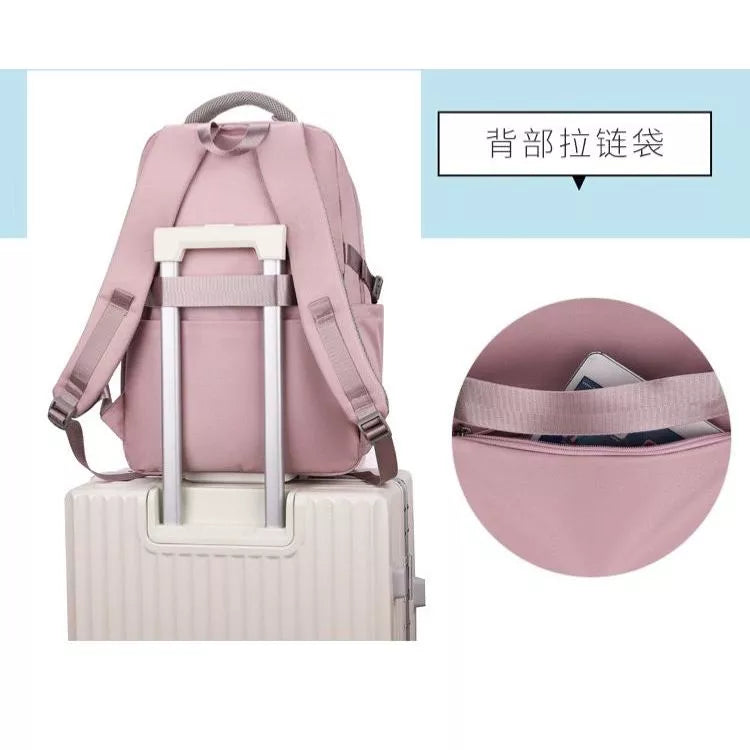 Mochila Feminina Coreana casual e leve para estudantes do ensino médio Impermeavel
