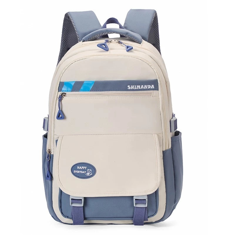 Mochila Feminina Coreana casual e leve para estudantes do ensino médio Impermeavel