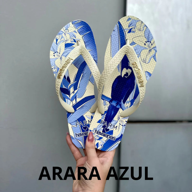 Kit 2 Pares Chinelo Havaianas Farm Coleção Nova Tropical Vibes Promoção