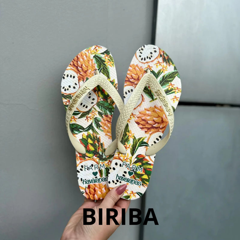 Kit 2 Pares Chinelo Havaianas Farm Coleção Nova Tropical Vibes Promoção