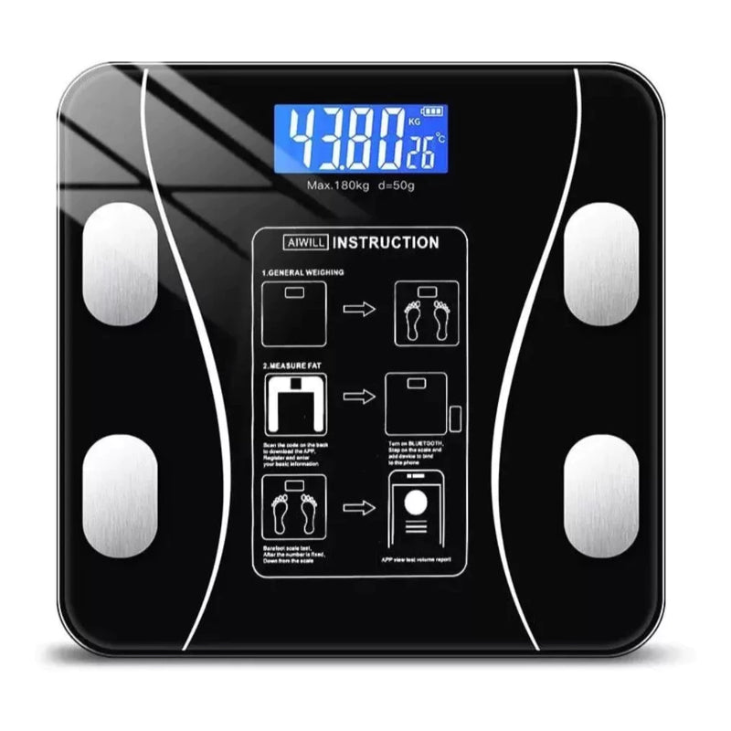 Balança Bioimpedancia Digital Bluetooth  Corporal até 180kg Resultado Pelo Celular