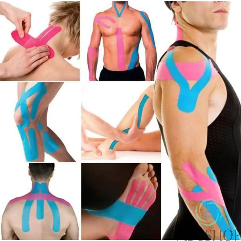 Bandagem Elástica 5Cm X 5M - Fita Kinesio Tape Fisioterapia - Abcshop