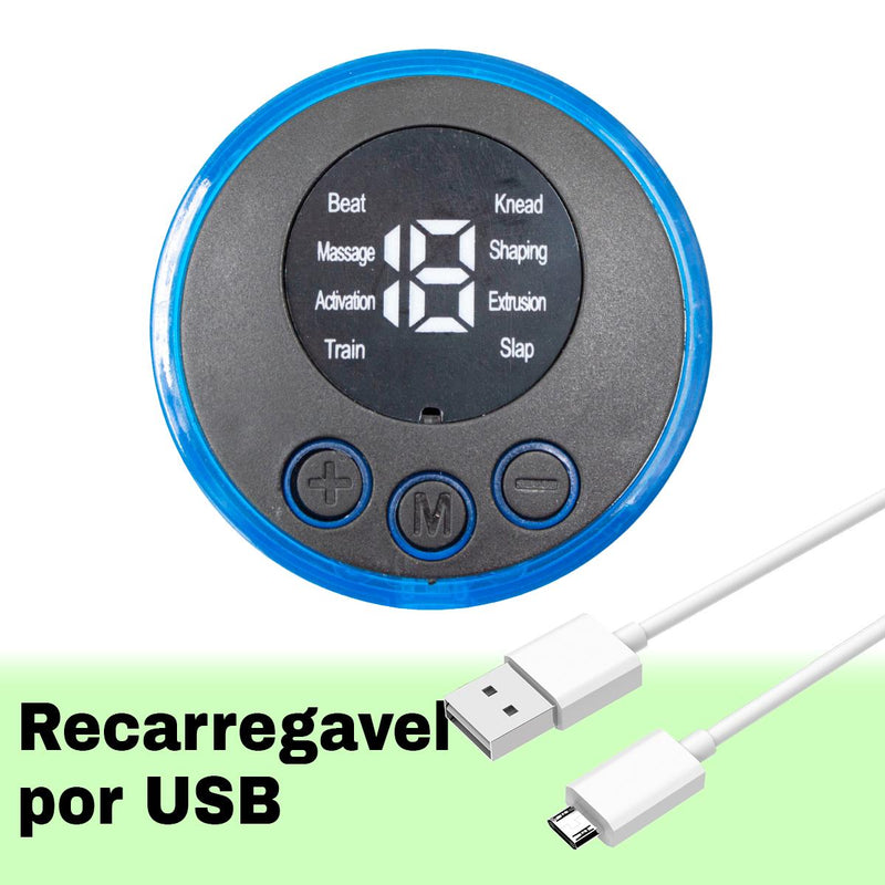 Massageador Para Pés Elétrico EMS Estimulação Muscular Acupuntura Dobrável USB