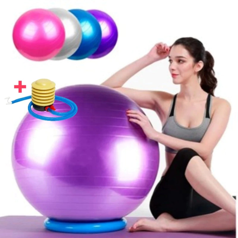 Bola de ioga 55cm com bomba de Pilates Yoga Abdômen Resistência