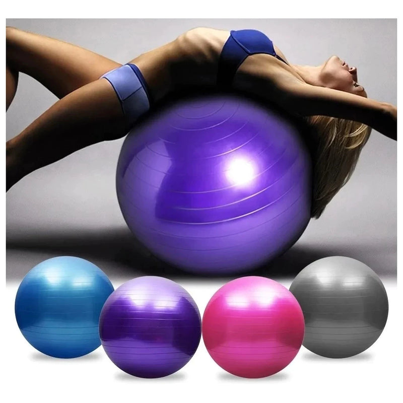 Bola de ioga 55cm com bomba de Pilates Yoga Abdômen Resistência
