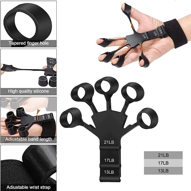 Intensificador de Dedo 13-21 LB para Treinamento de Flexibilidade e Aderência