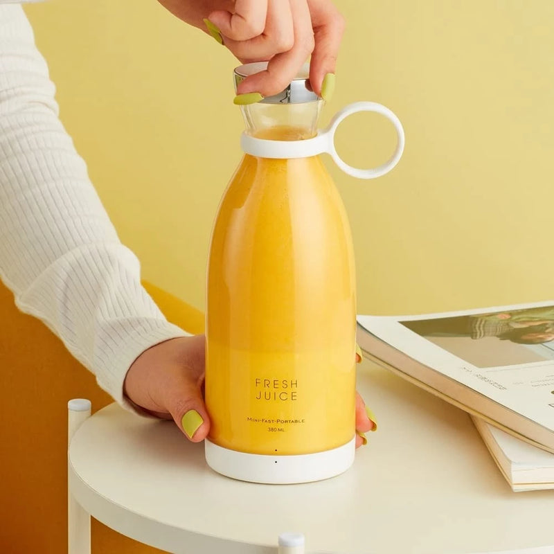 Garrafa Mix Juicer Liquidificador Elétrico Portátil Recarregável COPO 350ml Mixer Shake Misturador