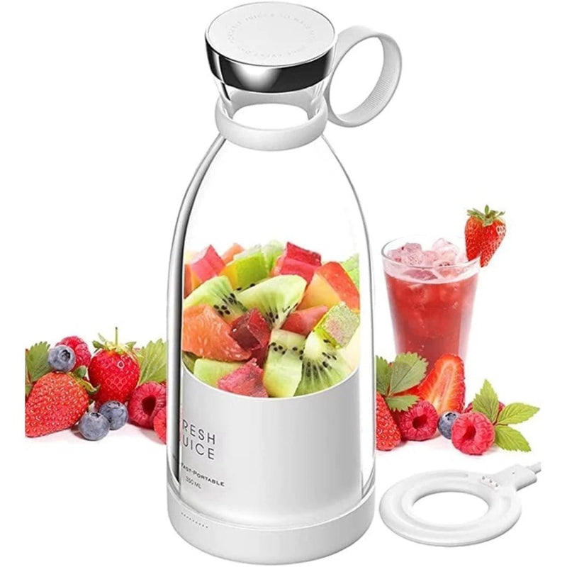 Garrafa Mix Juicer Liquidificador Elétrico Portátil Recarregável COPO 350ml Mixer Shake Misturador