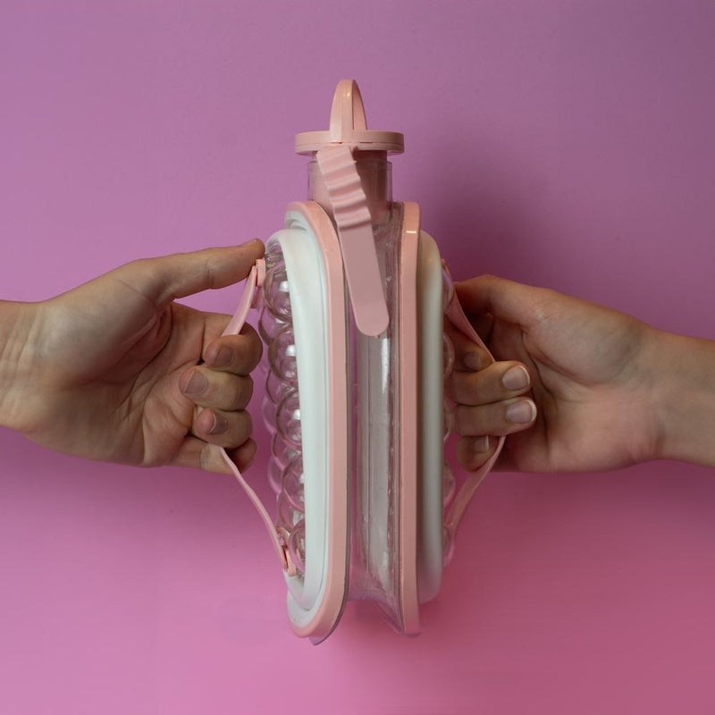 Garrafa com Forma de Gelo 2 em 1 Practical Life Rosa