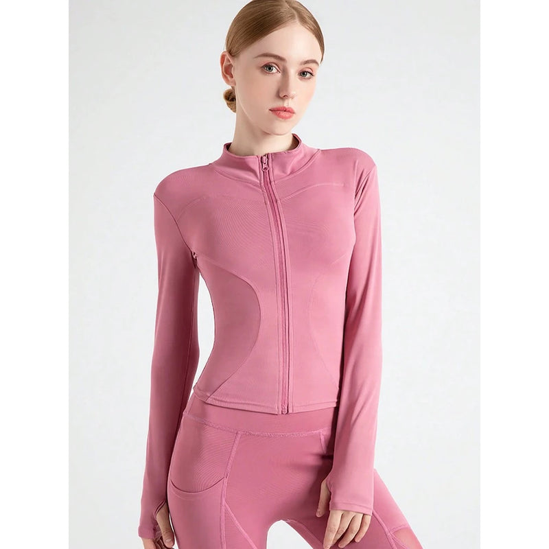 Novo Jaqueta De Proteção UV Feminina Camisas De Yoga Ginástica Slim