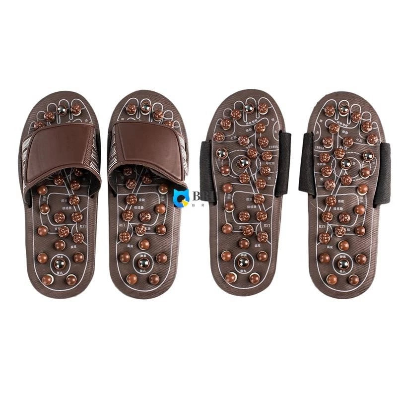 Acupressão Massageador De Pés Sapatos Reflexologia Sandálias Alívio Plantar Fascite Artrite Para Homens Mulheres
