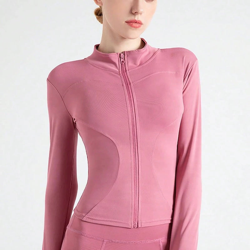 Novo Jaqueta De Proteção UV Feminina Camisas De Yoga Ginástica Slim