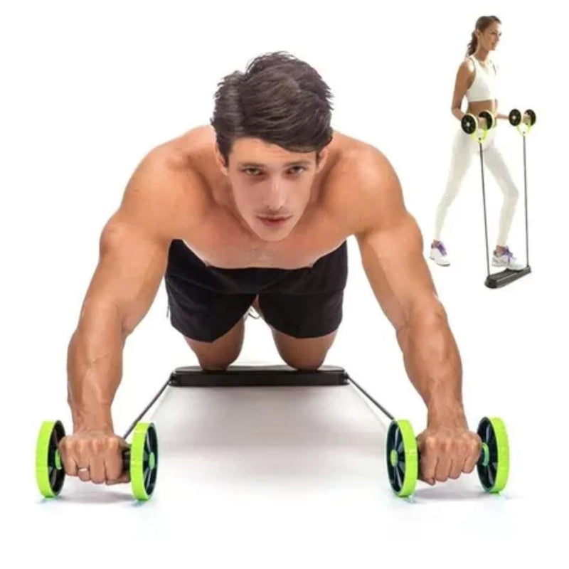 Aparelho Ginástica Roda Abdominal Portátil Aparelho Exercícios Malhar Academia em Casa Emagrecer