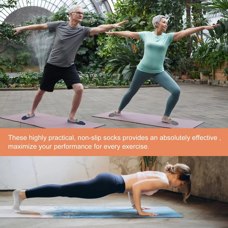Meias De Yoga Femininas Esportivas Sem Escorregamento Com Garras Extras Em Ballet Barre Pilates